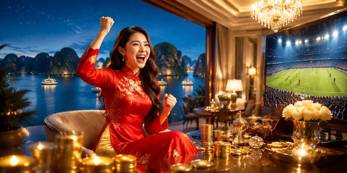 Giao diện chương trình VIP và bonus tại xs247 với phong cách áo dài Việt Nam
